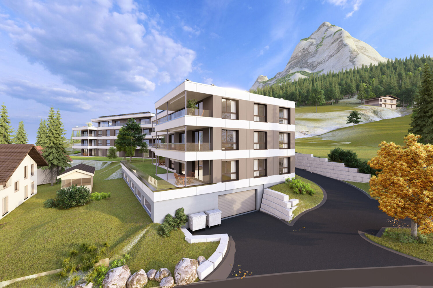 Mehrfamilienhäuser Wiitsicht Rickenbach